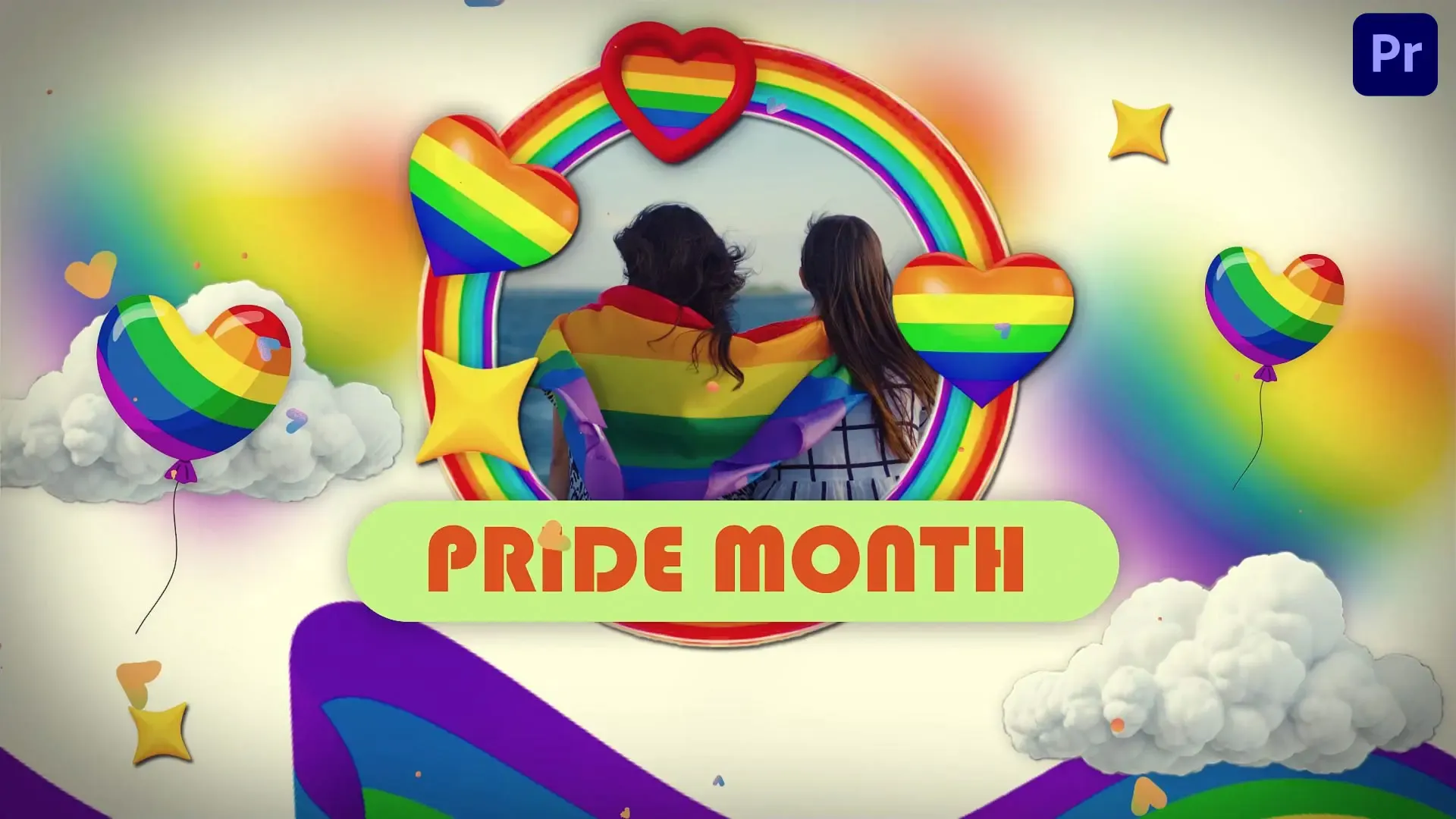 Colorful Design Pride Day Intro Template